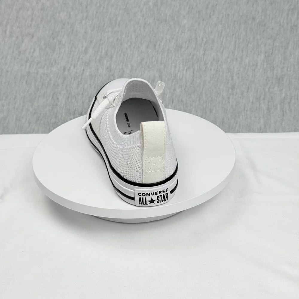 Converse Chuck Taylor All Star Madison Ox White Knit Sneakers 654220C Junior 1
